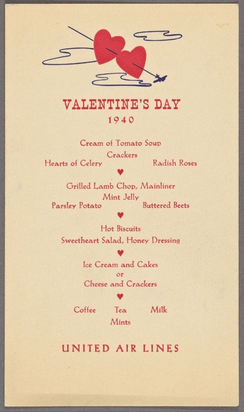 United-Valentines-Day Radish Roses, Valentine's Day Menu Ideas, Chinese Food Menu, Pineapple Cheesecake, Cream Of Tomato Soup, Honey Dressing, Grilled Lamb Chops, United Air, Cheesecake Lovers