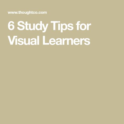 Study Tips For Visual Learners, Visual Learner, Visual Learner Study Tips, Best Way To Study, College Motivation, School Daze, Success Habits, Career Education, Take Care Of Your Body