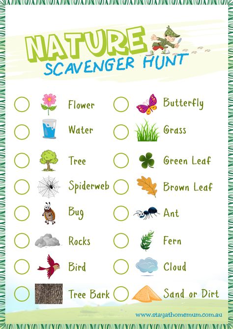 Nature Scavenger Hunt – Free Printable - Stay at Home Mum Nature Scavenger Hunt Printable, Nature Walk Scavenger Hunt, Scavenger Hunt Template, Summer Activities For Toddlers, Nature Scavenger Hunt, Nature Hunt, School Holiday Activities, Summer Boredom, Fall Preschool Activities