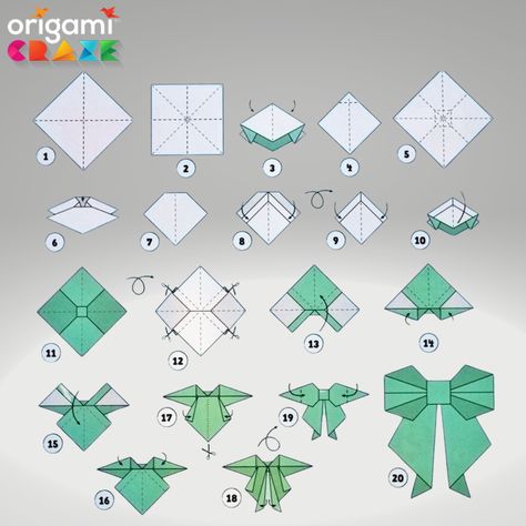 Learn how to make an origami bow with this easy tutorial. It's a simple way to add a touch of elegance to any Origami Patterns Step By Step, Bee Origami, Cute Papercraft, Sticky Note Crafts, Easy Origami Animals, Easy Origami Flower, Paper Folding Art, Simple Origami, Origami Tutorial Easy