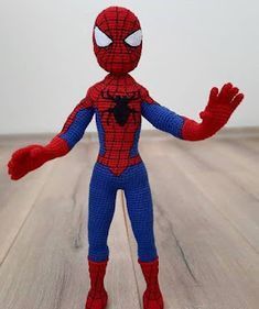 Amigurumi Spiderman, Spiderman Crochet, Hairpin Lace Crochet, Crochet Baby Jacket, Crochet Dolls Free Patterns, Pola Amigurumi, Crochet Poncho Patterns, Crochet Amigurumi Free Patterns, Crochet Amigurumi Free