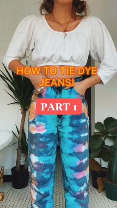 Bleach Tie Dye Jeans, Bleaching Jeans, Dyed Jeans, Flower Jeans, Dye Jeans, Bleached Jeans, How To Tie Dye, Tie Dye Jeans, Bleach Tie Dye