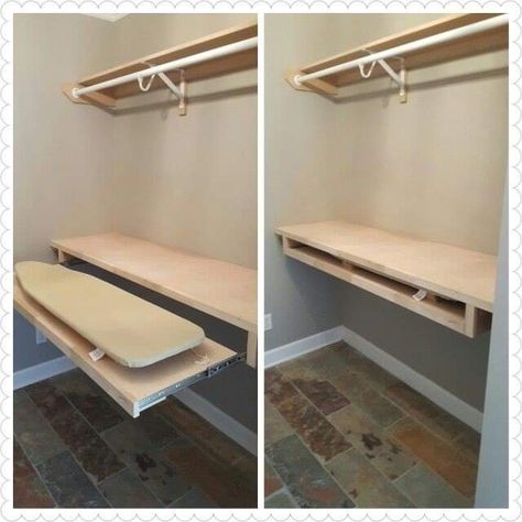 Built In Ironing Board Ideas, Iron Board Ideas, Laundry Room Ironing Board Ideas, Ironing Board Ideas, Pull Out Ironing Board, Folding Ironing Boards, Pantry Laundry Room, Laundry Room Remodel, Laundry Room Inspiration