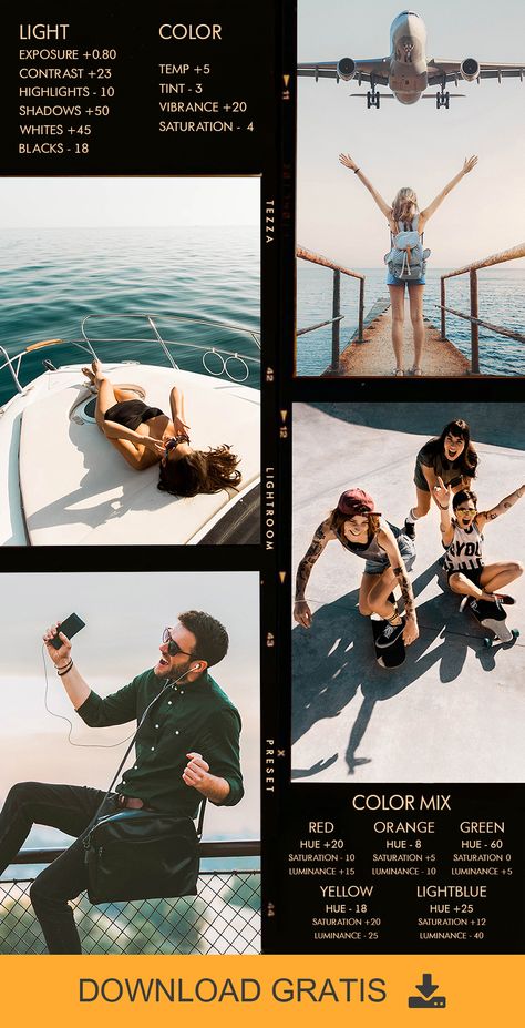 Polaroid Lightroom Preset, Tezza Filter Tutorial, Polaroid Filter Lightroom, Lightroom Color Grading, Fast Photography, Lightroom Effects, Edit Tutorial, Vintage Lightroom Presets, Filter Photo