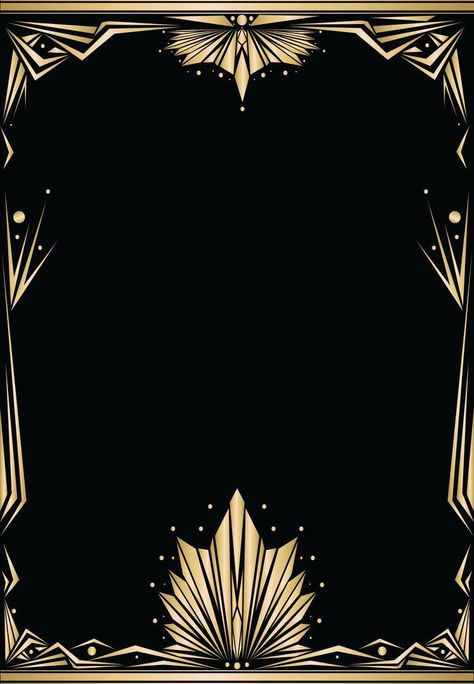 Gatsby Party Invitations, Great Gatsby Invitation, Prom Invites, Gatsby Birthday Party, Black And Gold Invitations, Gatsby Party Decorations, Motifs Art Nouveau, Art Deco Party, Art Deco Invitations