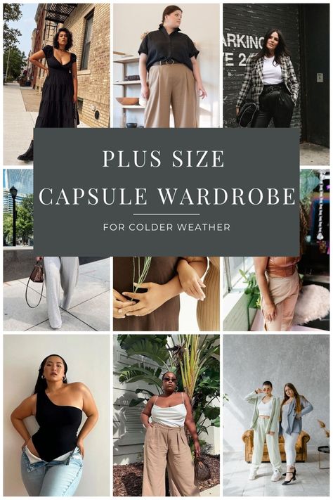 Looking for a capsule wardrobe to get you through the colder months? Look no further! This perfectly curated list will have you looking chic and feeling warm and comfy. Capsule Wardrobe 30 Year Old, Plus Size Capsule Wardrobe 2023, Plus Size Capsule Wardrobe 2024, Plus Size Wardrobe Capsule, Capsule Wardrobe Plus Size, Chloe Outfit, Plus Size Capsule Wardrobe, Capsule Wardrobe Women, Capsule Wardrobe Pieces