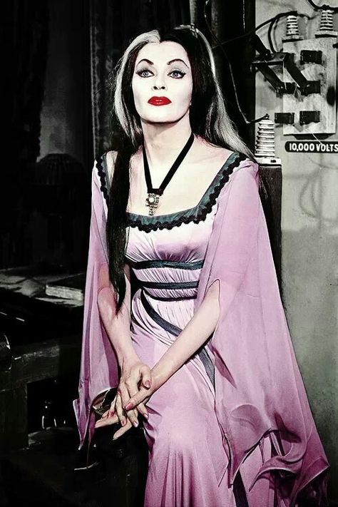 The Munsters Halloween Costumes, Old Fashioned Halloween Costumes, Lilly Munster, Women Actresses, Munsters Tv Show, Gothic Noir, Horror Crafts, The Munster, Fantasy Party