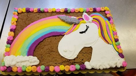 Unicorn cookie cake