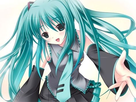 #anime #2000sanime #cuteart #visualnovel Girl With Blue Hair, Kaai Yuki, 2000s Art, Miku Chan, Moe Anime, المملكة العربية السعودية, Old Anime, An Anime, Hatsune Miku