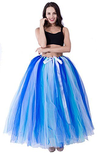 Party Train Adult Puffy Long Tutu Tulle Skirt 100cm Floor... https://smile.amazon.com/dp/B073CV4RMQ/ref=cm_sw_r_pi_dp_U_x_yMvKBb0W3Q4BC Sewing Tulle, Long Tutu Skirt, Tulle Overskirt, Tulle Wedding Skirt, Gonna In Tulle, Long Tutu, Blue Tutu, Net Skirt, Gauze Skirts