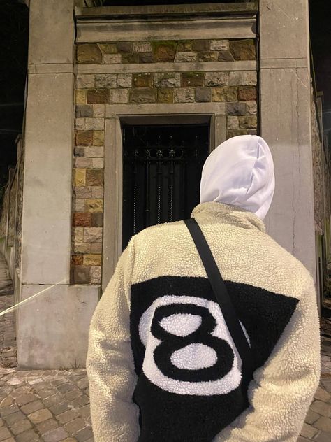 Stussy 8 ball Outfit Streetwear Stussy 8 Ball Sherpa Jacket Outfit, Stussy 8 Ball Fleece Outfit, 8 Ball Sweater, Stussy Outfit, Stussy 8ball, Sherpa Outfit, Stussy Jacket, Stussy 8 Ball, Ball Outfit