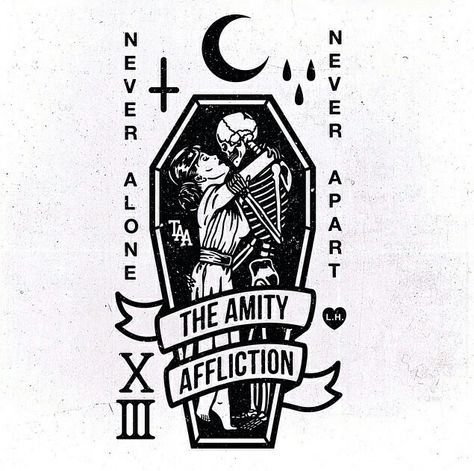 Coffin Tattoo, Amity Affliction, The Amity Affliction, Dan Brown, Modern Tattoos, Music Tattoo, Band Tattoo, Vintage Tattoo, Moto Gp