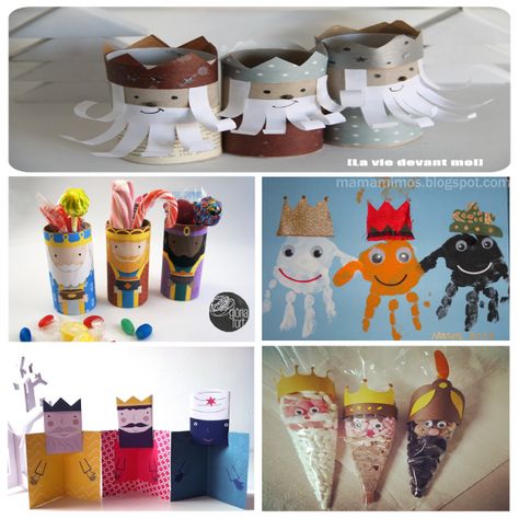 manualidades-reyes-magos Toddlers Activities, Ideas Navideñas, Paper Toy, Navidad Christmas, Craft Box, Toy Craft, Paper Toys, Winter Activities, Toddler Activities