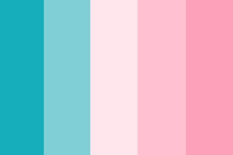 Bubble Gum Color Palette, Birthday Cake Color Palette, 6 Colors Palette, Cutecore Color Palette, Color Pallets With Pink, Gyaru Color Palette, Cute Color Pallets, Colour Pallets Inspiration, Kidcore Color Palette