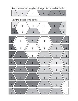 Three different yellows. Plus cream for the center hex's. Monsterz-Sized Hexagon Quilt Tutorial | Cloud9 Fabrics Hexagon Quilt Tutorial, Hexagon Quilting, Hexagon Quilt Pattern, Hexie Quilt, Quilt Modernen, Amish Quilts, Quilt Tutorial, Dresden Plate, Patch Aplique