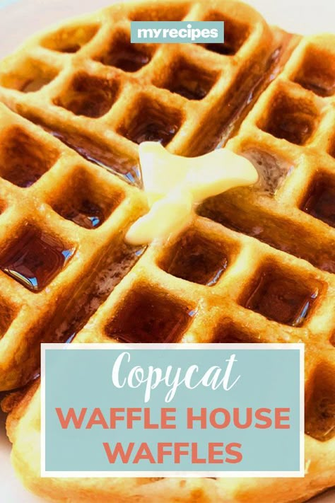 Best Ever Waffle Recipe, Dense Waffle Recipe, Wafflehouse Waffles Recipe, Wafflehouse Waffle Recipe, Gourmet Waffle Recipe, Maple Waffle Recipe, Waffle House Copycat Recipes, Homemade Buttermilk Waffle Recipe, Best Buttermilk Waffles