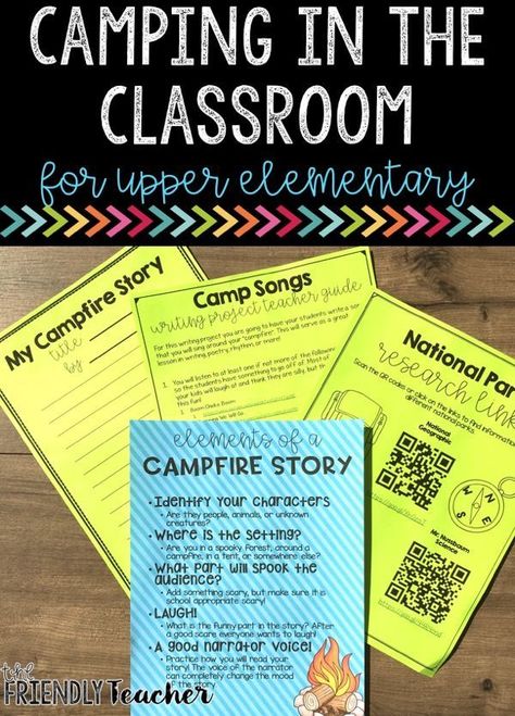 Camping In The Classroom, Family Literacy Night Activities, Literacy Night Activities, Summer School Themes, Camping Week, Family Literacy Night, Summer School Activities, Camp Read, Upper Elementary Reading