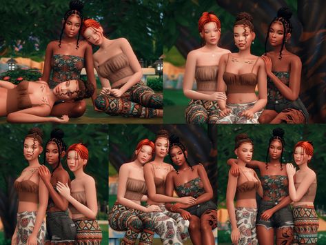 Trio Poses, Sims 4 Stories, Group Photo Poses, 4 Best Friends, Sims 4 Traits, Sims 4 Family, Bff Poses, The Sims 4 Packs, Sims 4 Expansions