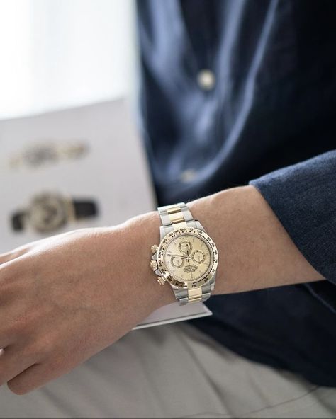 Rolex Daytona Two Tone, Rolex Daytona Gold, Future Lifestyle, Rolex Daytona, Vintage Watches, Rolex Watches, Jewellery And Watches, Diamond Bracelet, Rolex