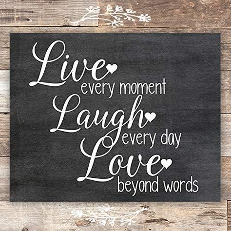 Live Laugh Love Chalkboard Quote Art Print - Unframed - 8x10 | Dream Big Printables Live Love Laugh Quotes, Live Laugh Love Signs, One Love Quotes, Chalkboard Sayings, Live Laugh Love Quotes, Chalkboard Art Quotes, Chalkboard Designs, Quote Art Print, Live Love Laugh