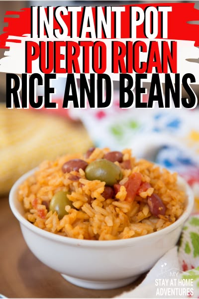 Puerto Rican Rice And Beans Instant Pot, Spanish Rice And Beans Instant Pot, Instapot Puerto Rican Rice, Puerto Rican Rice Instant Pot, Rice And Beans Recipe Puerto Rican, Rice And Beans Instant Pot, Instant Pot Rice And Beans, Puerto Rican Rice And Beans, Instant Pot Rice Recipes