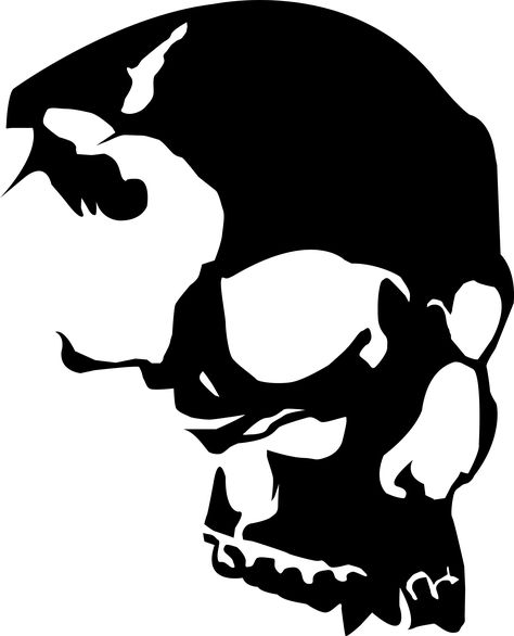 Vector Skull - ClipArt Best Skull Design For Shirt, Skull Template Stencil, Skulls Stencil, Tattoo Silhouette, Skull Vector Art, Cricut Skulls Vinyl Decals, Skull Template, Skull Silhouette, Shadow Tattoo