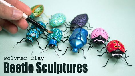 Skillshare is a learning community for creators. Anyone can take an online class, watch video lessons, create projects, and even teach a class themselves. Polymer Clay Insects, Polymer Clay Beetle, Polymer Clay Bugs, Textile Insects, Clay Beetle, Clay Insects, Clay Bugs, Contemporary Sculpture Art, Polymer Clay Kunst