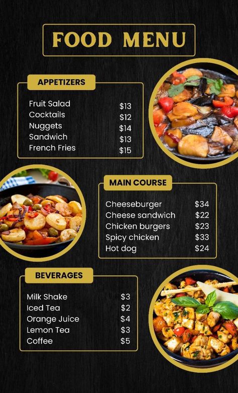 Menu Design Ideas Templates Layout, Traditional Menu Design, Menu Ideas Cafe, Menue Design Ideas Creative, Food Menu Design Ideas Templates, Restaurant Menu Design Ideas Templates, Food Truck Menu Board Ideas, Menu Ideas Design Creative, Cafe Menu Ideas Food