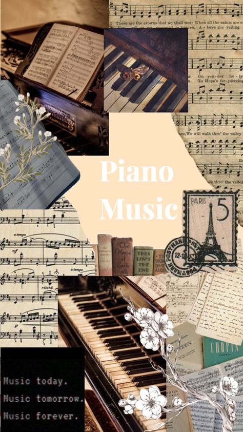 Aesthetic Piano Wallpaper, Piano Aesthetic Vintage, Piano Aesthetic Wallpaper, Piano Collage, Piano Motivation, Piano Wallpaper, Piano Poster, Piano Aesthetic, Piano Forte