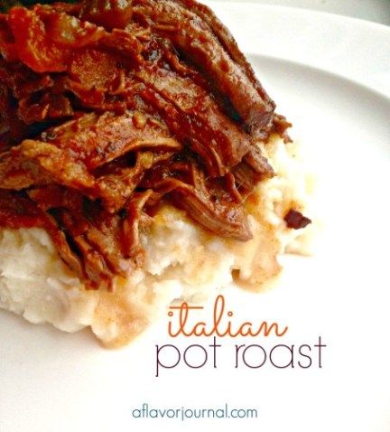 italian pot roast. | a flavor journal. Cajun Linguine, Arm Roast Recipes, Roast Recipes Crockpot, Arm Roast, Crockpot Italian, Italian Pot Roast, Crockpot Roast Recipes, Cube Steak Recipes, Beef Pot Roast