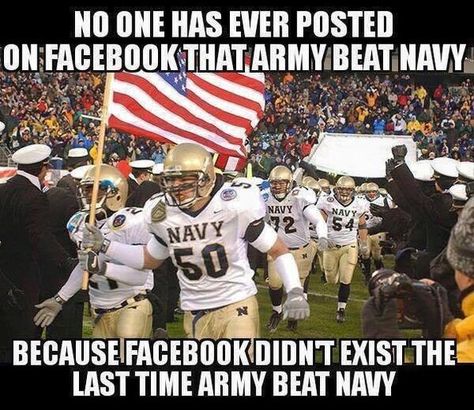 60 Military Memes Army Vs Navy Football, Navy Memes, Army Navy Football, Army Vs Navy, Army Funny, Military Motivation, Football Jokes, Navy Football, Military Memes