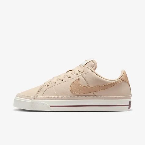 New Women's Shoes. Nike IN Nike Court Legacy Next Nature, All White Shoes, Nike Court Legacy, Show White, Max Black, Sports Footwear, White Shoes, White Sneakers, Retro Design