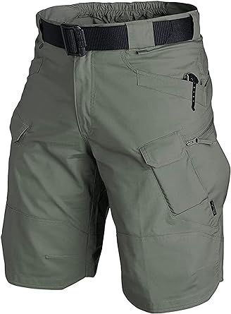 AUTIWITUA Men's Waterproof Tactical Shorts Outdoor Cargo Shorts, Lightweight Quick Dry Breathable Hiking Fishing Cargo Shorts Tactical Shorts Men, Army Camouflage, Work Shorts, Tactical Pants, Sports Trousers, Polyester Pants, Cargo Shorts Men, Mens Cargo, Shorts Cargo