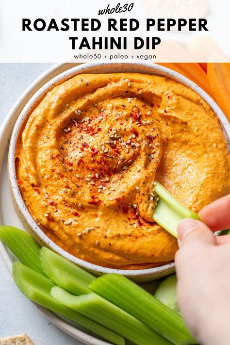 Buffalo Cauliflower Dip, Vegan Buffalo Dip, Healthy Buffalo Cauliflower, Cauliflower Dip, Tahini Dip, Vegan Buffalo Cauliflower, Buffalo Dip, Roasted Red Pepper Dip, Healthy Dip