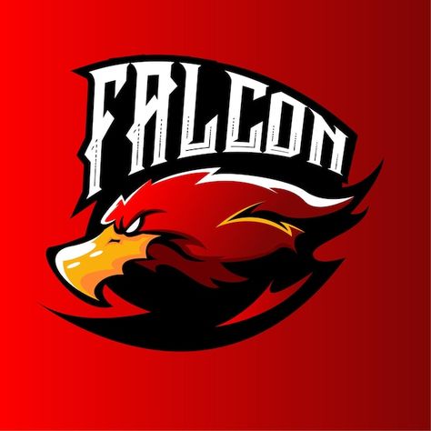 Red falcon esport mascot logo design | Premium Vector #Freepik #vector #eagle-eye #hawk #falcon #eagle Falcon Esport, Red Logo Design, Falcon Art, Falcons Logo, Hawk Logo, Falcon Logo, Atlanta Falcons Football, Mascot Logo Design, Sports Logo Inspiration