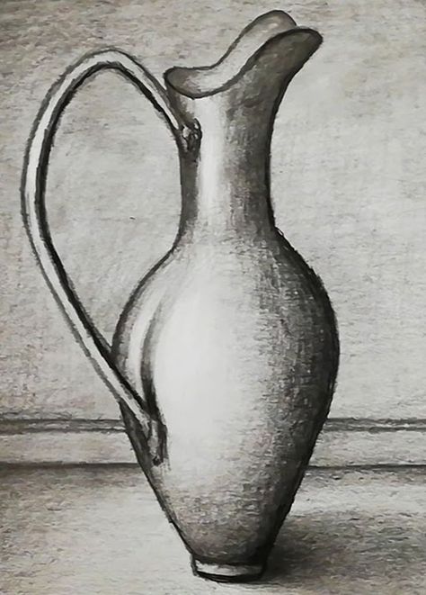 Sketches Still Life, Pencil Shading For Beginners, Pencil Shading Art, Easy Still Life, Still Life Pencil, Still Life Pencil Shading, Easy Still Life Drawing, Easy Charcoal Drawings, Shading Art