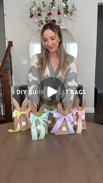 Kristin Miller | Mom of 2 on Instagram: "Easy DIY bunny treat bags🐰Comment “links” and ill send you all the supplies directly to your DMs! I was so excited to finally try these! These would be so cute for easter treats, snack bags or gifts! Save & share with somebunny you love🥰
•
•
#easter #easterdiy #easterideas #easterbunny #bunnybags #easterdecor #kidssnacks #toddlersnack #eastertreats #springdiy #partyideas #kidsactivities" Easter Presents For Kids, Easter Bag Ideas, Easter Favors For Kids, Bunny Bags For Easter, Diy Easter Bags, Bunny Treat Bags, Diy Bunny, Easter Treat Bags, Easter Gift Bags