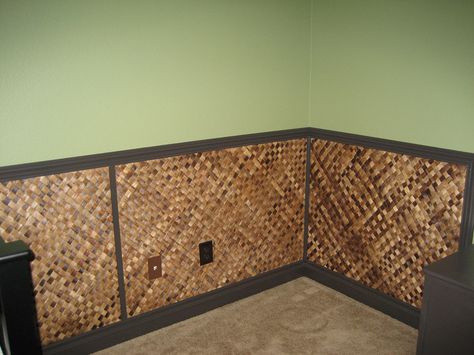 Wood Vinyl Floor, Bamboo Wall Covering, Contemporary Colonial, Cork Wall Tiles, Banana Bark, Home Wall Colour, Green Building Materials, Bamboo Ceiling, British Colonial Decor