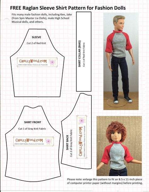 ChellyWood.com has free, printable sewing patterns for lots of different dolls, plus tutorials to match! Doll Shoe Patterns, Free Barbie, Куклы American Girl, Barbie Dress Pattern, Boy Doll Clothes, Sewing Barbie Clothes, Barbie Sewing Patterns, Doll Patterns Free, Patterns Printable