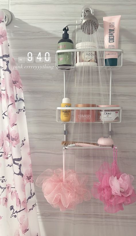 Organization College, College Bathroom, Storage Apartment, Bathroom Dorm, Makeover Bathroom, Girly Bathroom, Dorm Bathroom, Remodeling Bathroom, Mirror Aesthetic