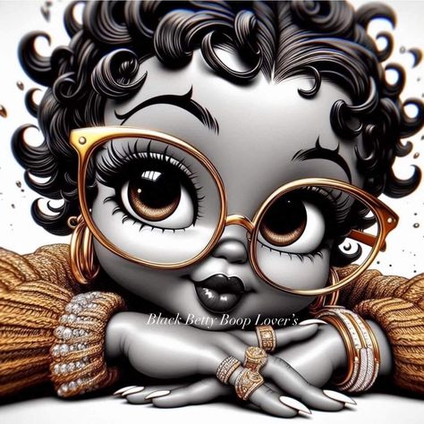 Black Baby Art, Louis Vuitton Pattern, Betty Boop Classic, Black Betty Boop, Betty Boop Art, Betty Boop Cartoon, Betty Boop Pictures, Black Betty, Blessed Day