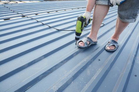 Guy Coating Roof Metal Roof Coating, Best Roofing, Roof Restoration, Roof Coating, Woodstock Ga, Roofing Company, Roofing Companies, Cool Roof, Tin Roof