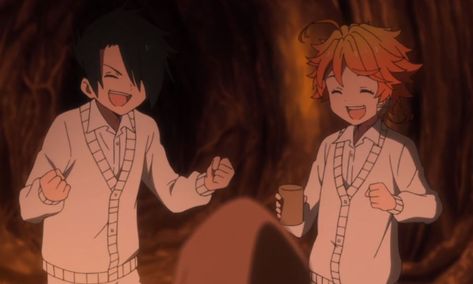 ray and emma Tpn Ships, Ray And Emma, Ray X Emma, Emma And Ray, Brother From Another Mother, Farm Land, Neverland Art, Promise Neverland, Promised Neverland