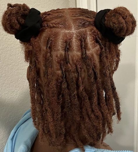 Brown Dreads Black Women, Double Twist Loc Styles, Chocolate Brown Locs, Dark Brown Locs, Brown Locs, Dyed Locs, Brown Dreadlocks, Dyed Dreads, Dreadlocks Hair Care