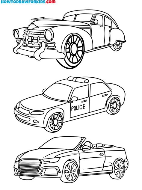 Car Coloring Pages - Free Printables for Kids Car Printable, Sports Car Coloring Pages, Sport Car Coloring Pages, Cars And Trucks Coloring Pages, Mustang Car Coloring Pages, Classic Car Coloring Pages Free Printable, Sunflower Coloring Pages, Minecraft Coloring Pages, Sunflower Colors