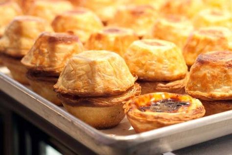 Portuguese Bakery, Portuguese Custard Tarts, Custard Tarts, Baked Breads, Deli Counter, Baby Cereal, Custard Tart, Home Bakery, Meat And Cheese