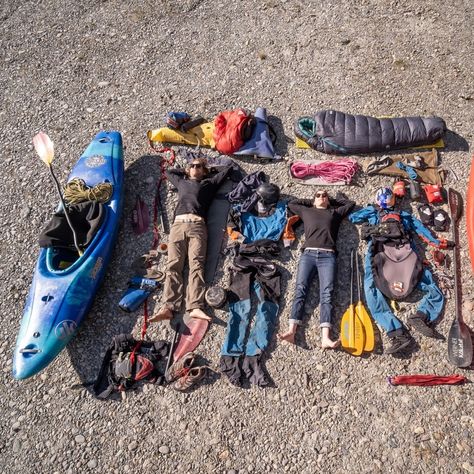 Haldf the fun is getting ready  Kayakers Nouria Newman and Ben Stookesberry are seen with their kayak expedition equipment in Patagnoia, Chile on March   check out and subscribe at www.adventuremagazine.co.nz #adventuremagazine #ActonsSpeakLouderWords #photooftheday #awayteam #adventurecommunity #keepitwild #simplyadventure #wildernessculture #influencer #lifeofadventure #liveoutdoors #wherewillwegonext #exploremore #stayandwander River Kayak, River Kayaking, Adventure Magazine, Whitewater Kayaking, Rafting, Getting Ready, Hammock, Kayaking, Influencer