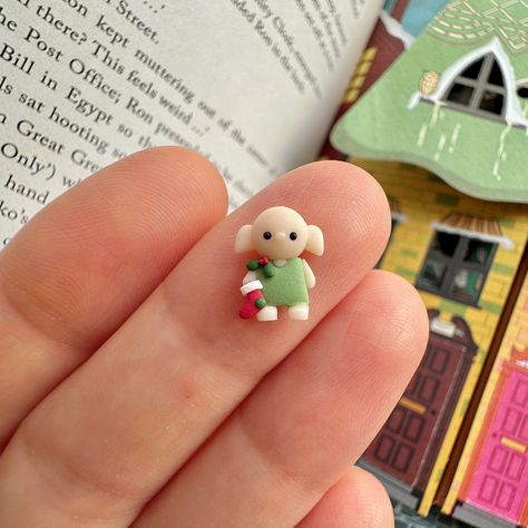 Polymer Clay Elf, Clay Elf, House Elf, Necklace Polymer Clay, Bracelet Craft, Bracelet Craft Diy, Elf House, Bottle Necklace, Clay Art Projects