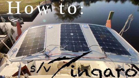 Make the most of the sun’s energy when you’re out on the water by installing solar panels to your sailboat! This is an in-depth video on how you can install a solar panel system on a sailboat – in this case, a 300W solar system was sufficient for a 38′ catamaran “Zingaro”. #solarpanelinstallation Solar Roof Tiles, Solar Power Panels, Residential Solar, Monocrystalline Solar Panels, Solar Energy Panels, Solar Panels For Home, Solar Roof, Best Solar Panels, Solar Panel Kits