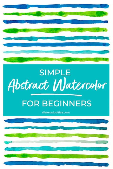 Watercolors For Beginners, Abstract Watercolor Tutorial, Watercolor Basics, Watercolor For Beginners, Abstract Watercolors, Watercolor Painting For Beginners, Painting Simple, Learn Watercolor Painting, Simple Watercolor